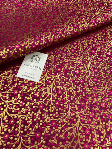 Handloom Banarasi brocade fabric