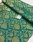Banarasi brocade fabric blue