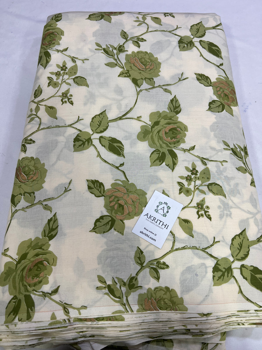 Printed pure cotton fabric