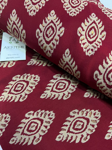 Printed silk fabric