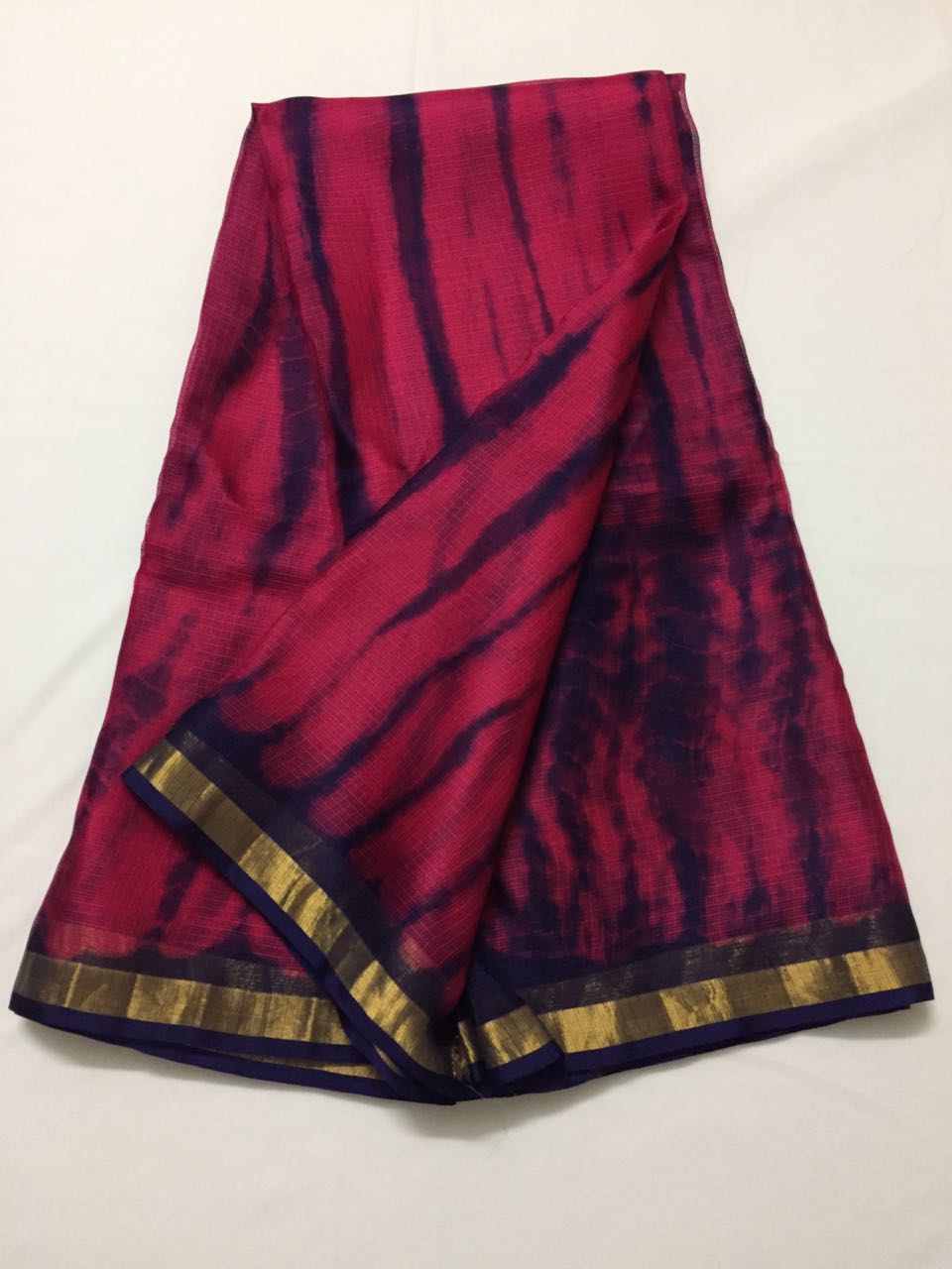 Tie and dye pure kota silk saree