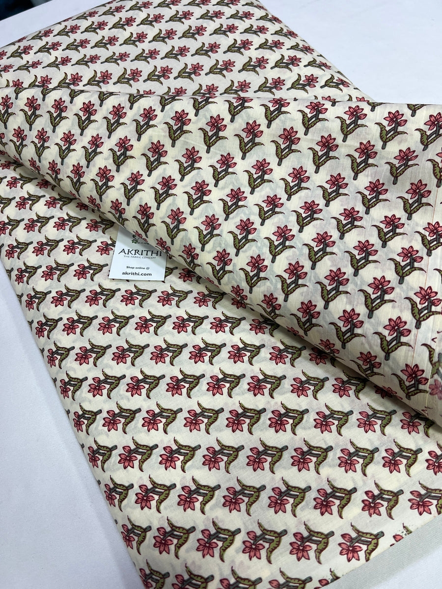 Printed pure cotton fabric