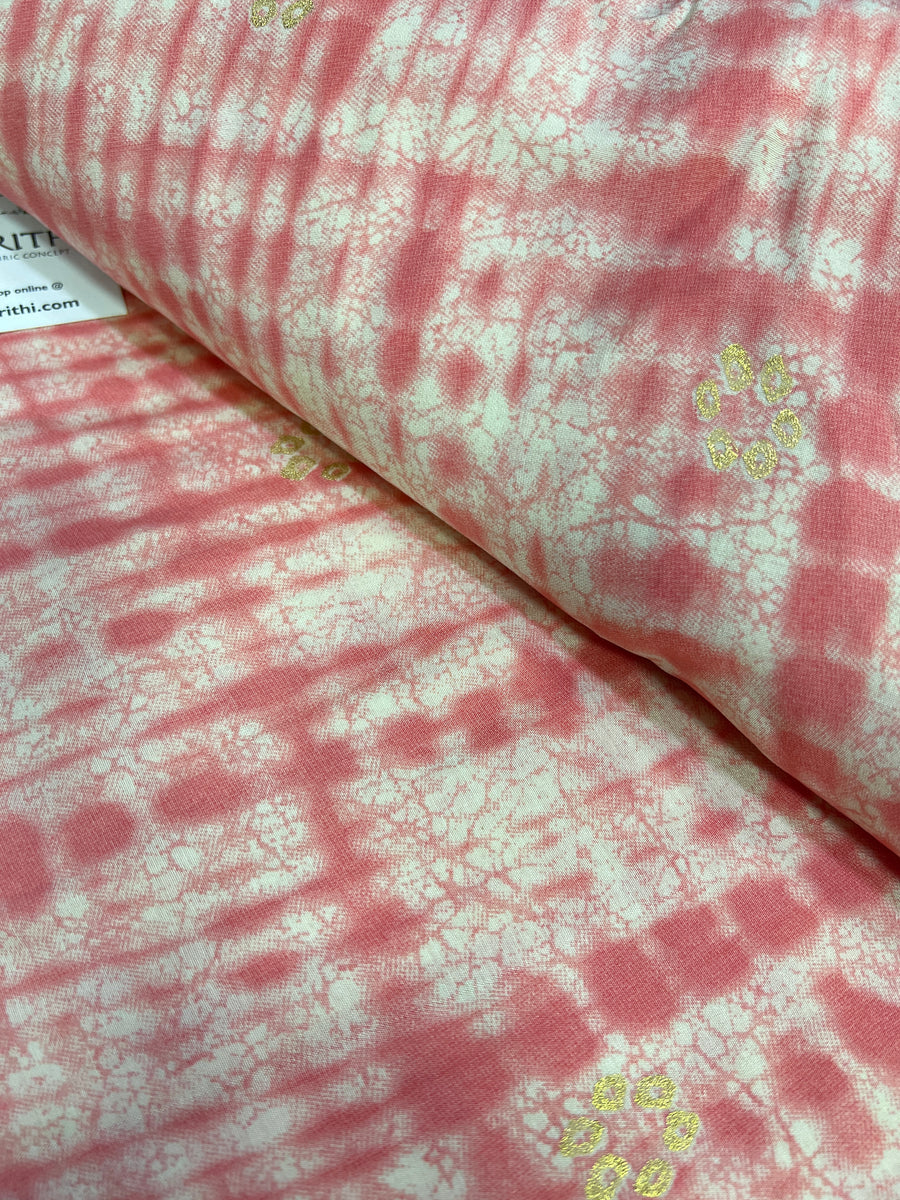 Digital printed silk fabric