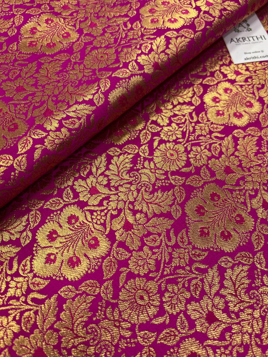 Handloom Banarasi brocade fabric