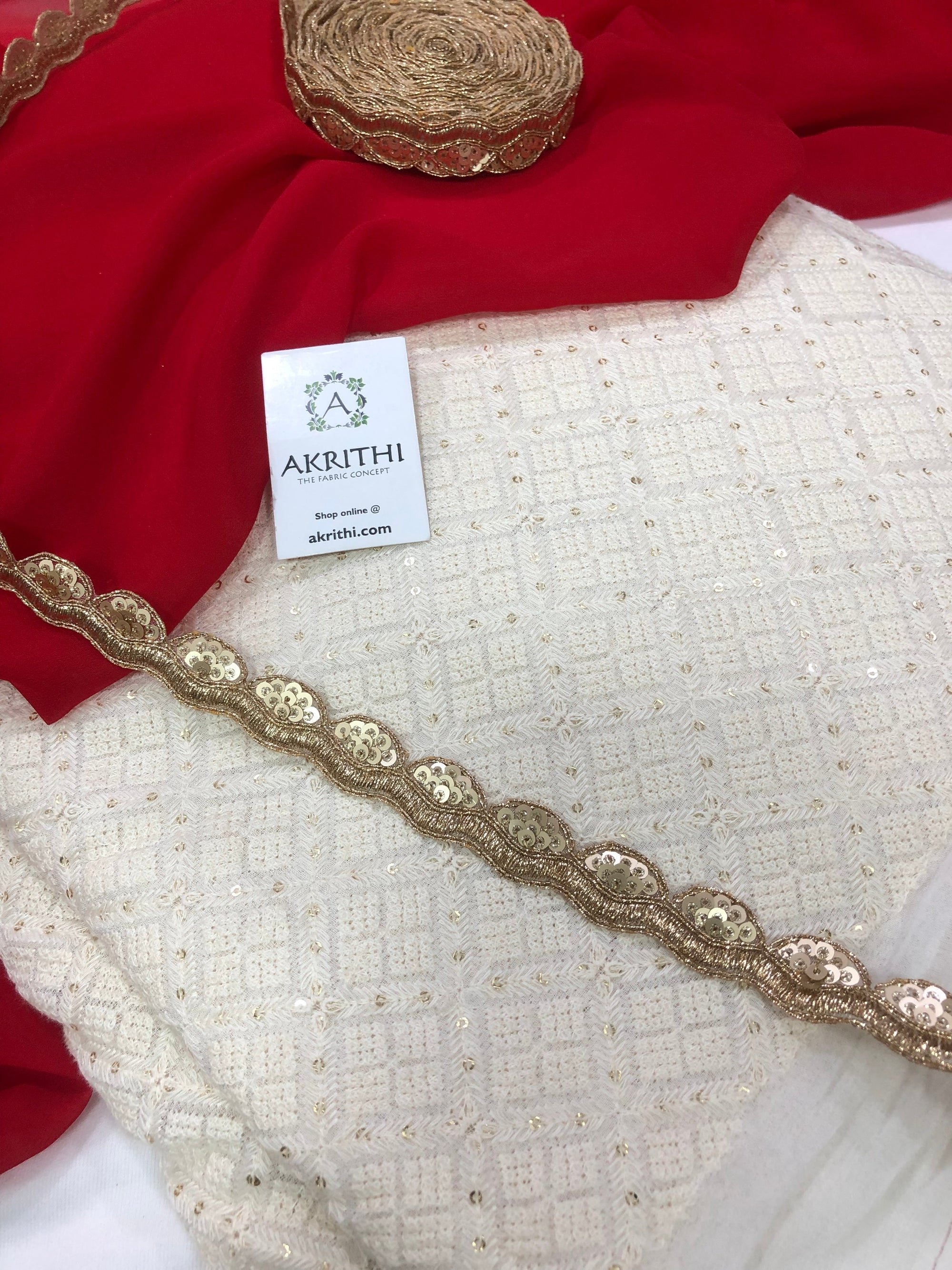 Georgette saree with georgette embroidered blouse