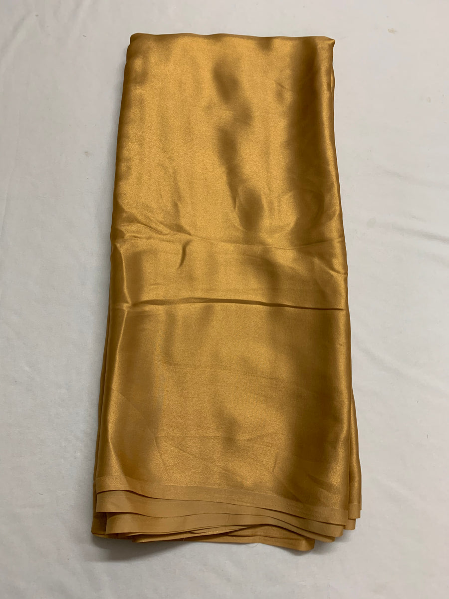 Golden foil georgette fabric