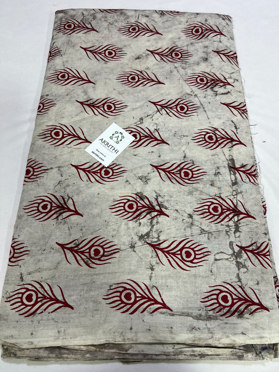 Dabu printed pure cotton fabric