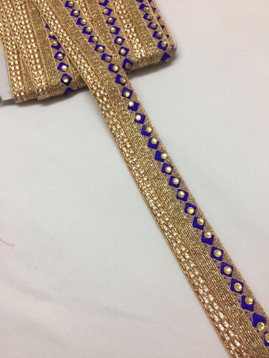 Buy Embroidered Trims and laces online. Saree laces and saree border online. Buy Tassels, patches, cut work laces and necklines online. 