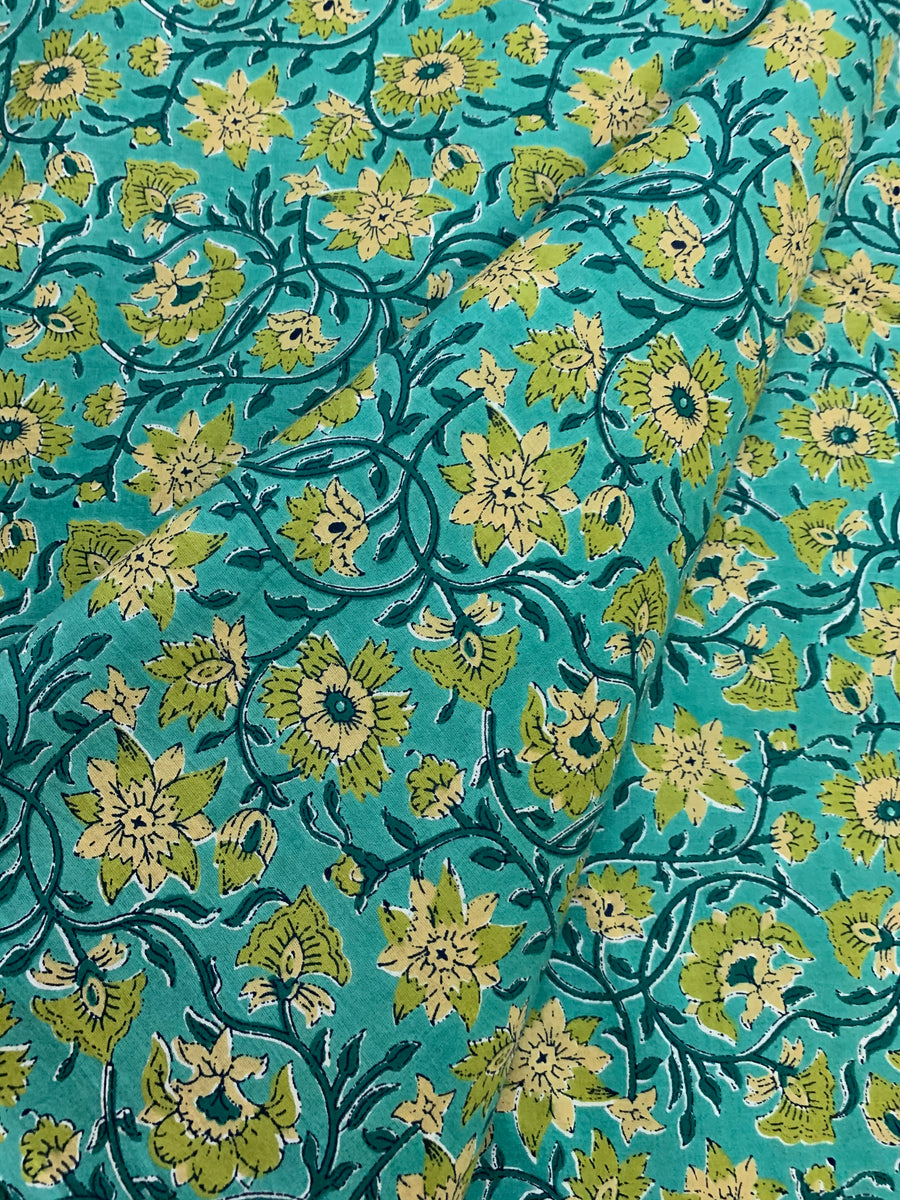 Printed pure cotton fabric