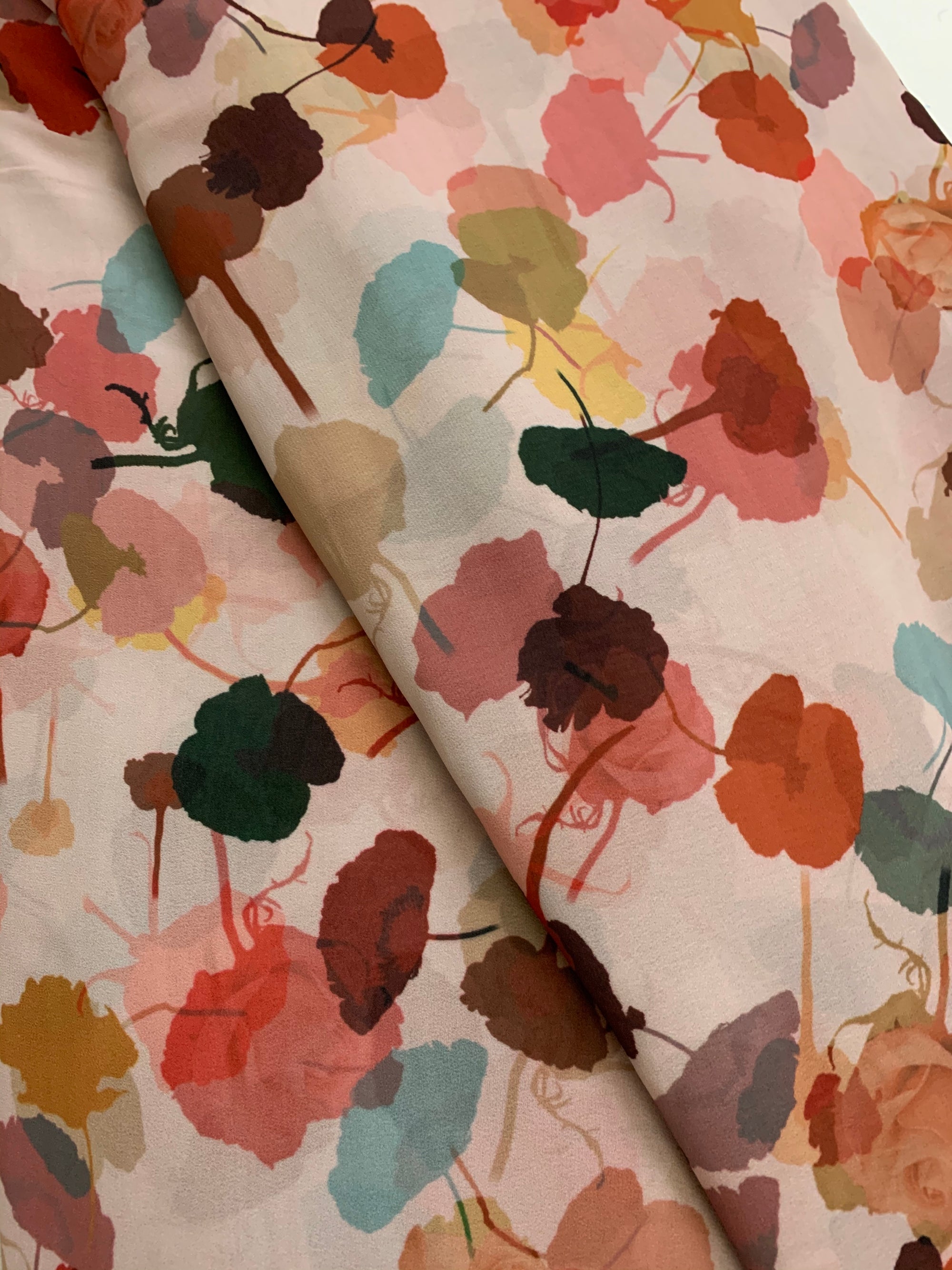 Digital floral Printed georgette fabric