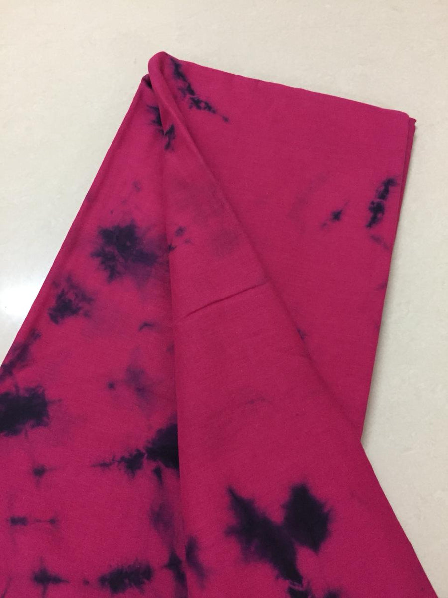 Tie and dye cotton kurta fabric