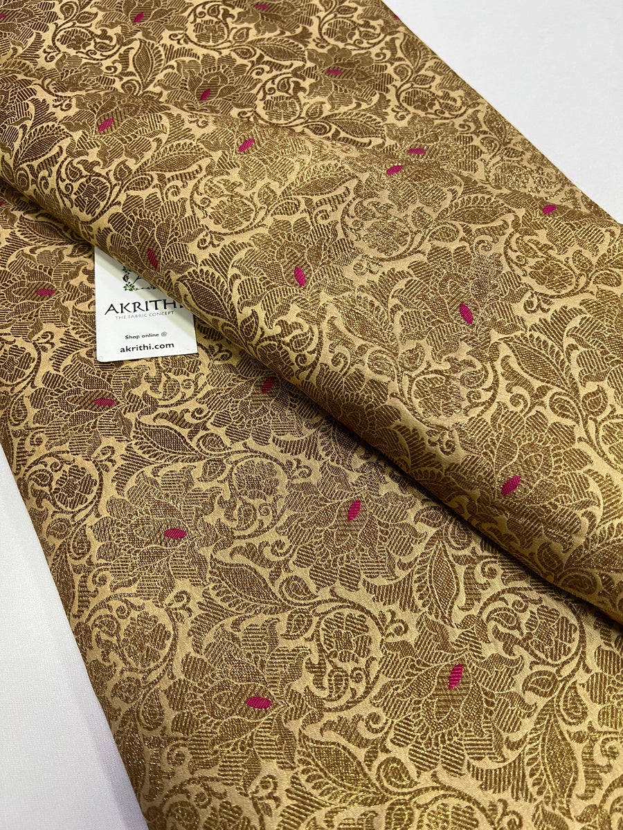 Art Silk Woven Lehenga Dress Material in YellowDefault Title | Silk lehenga,  Lehenga choli online, Dress materials