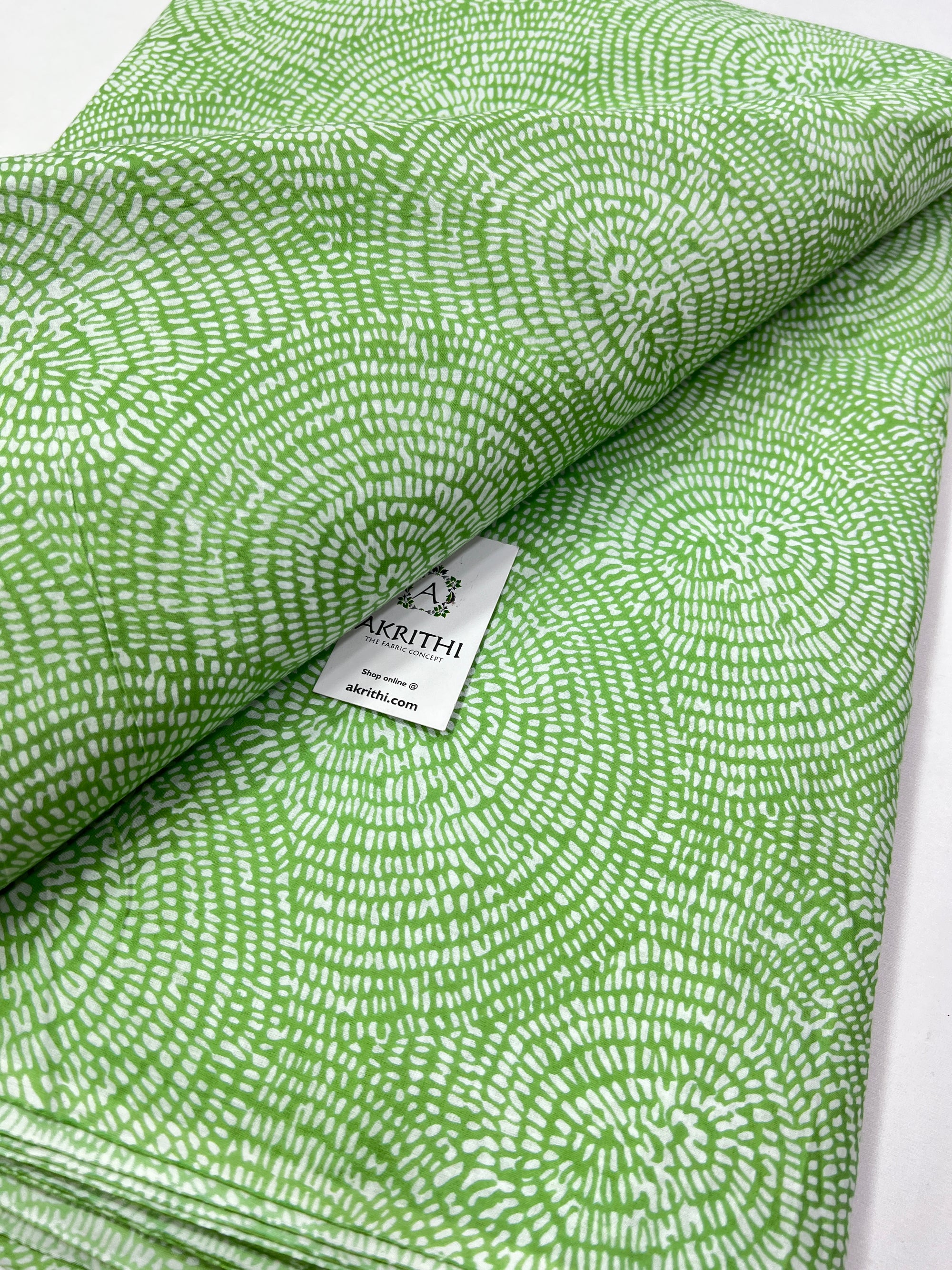 Printed pure cotton fabric