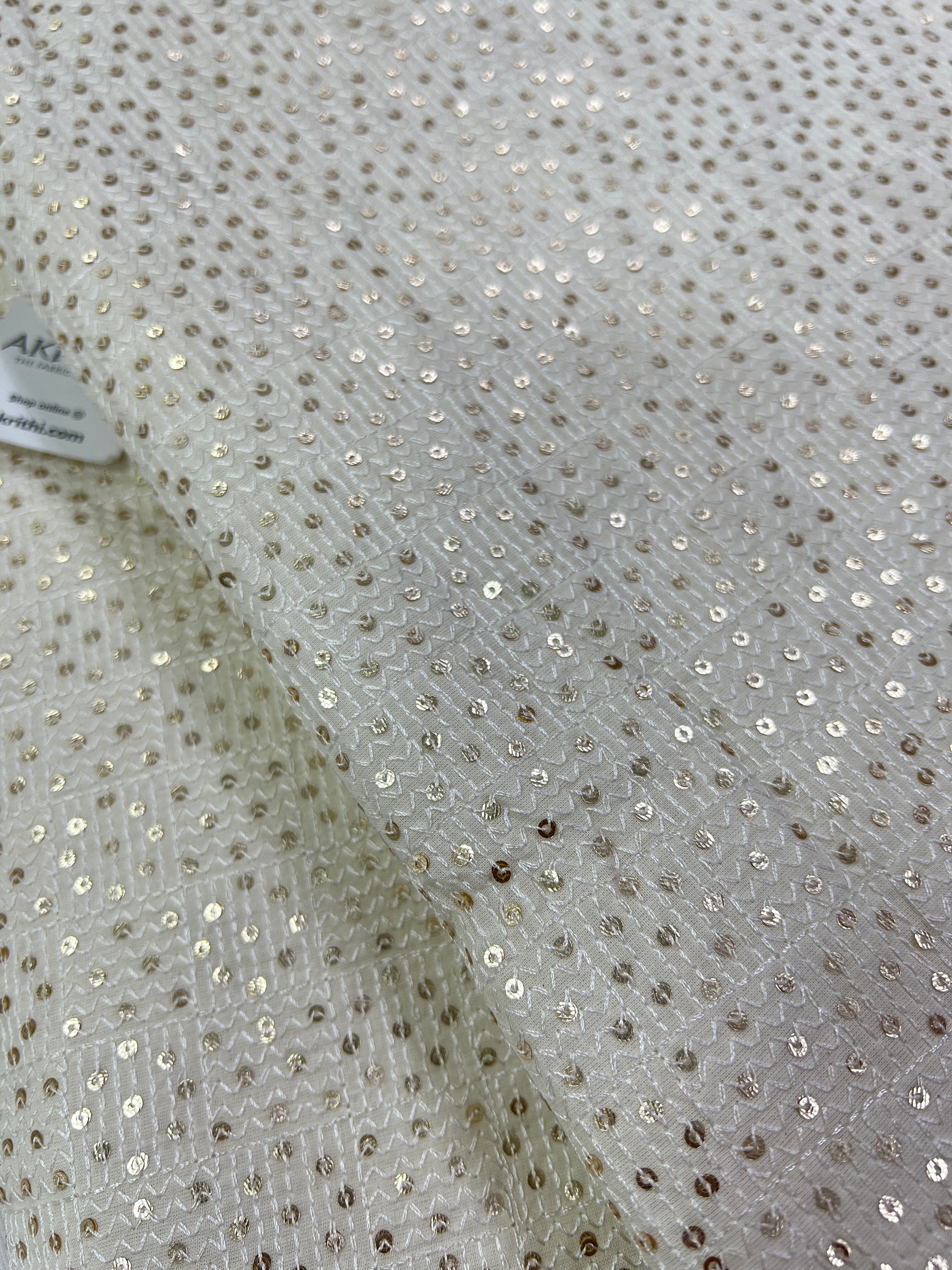 Pure Cotton embroidered fabric