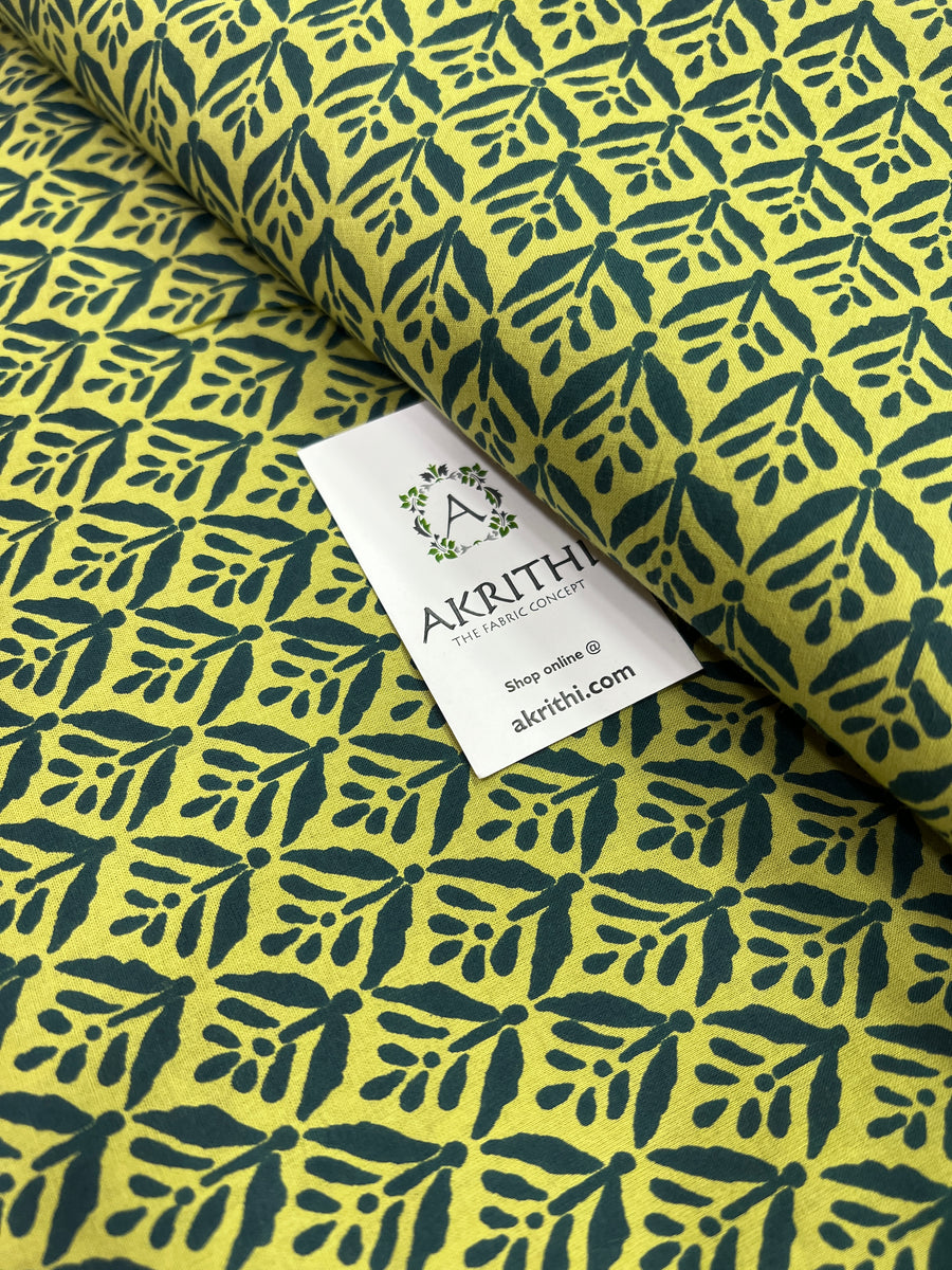 Printed pure cotton fabric