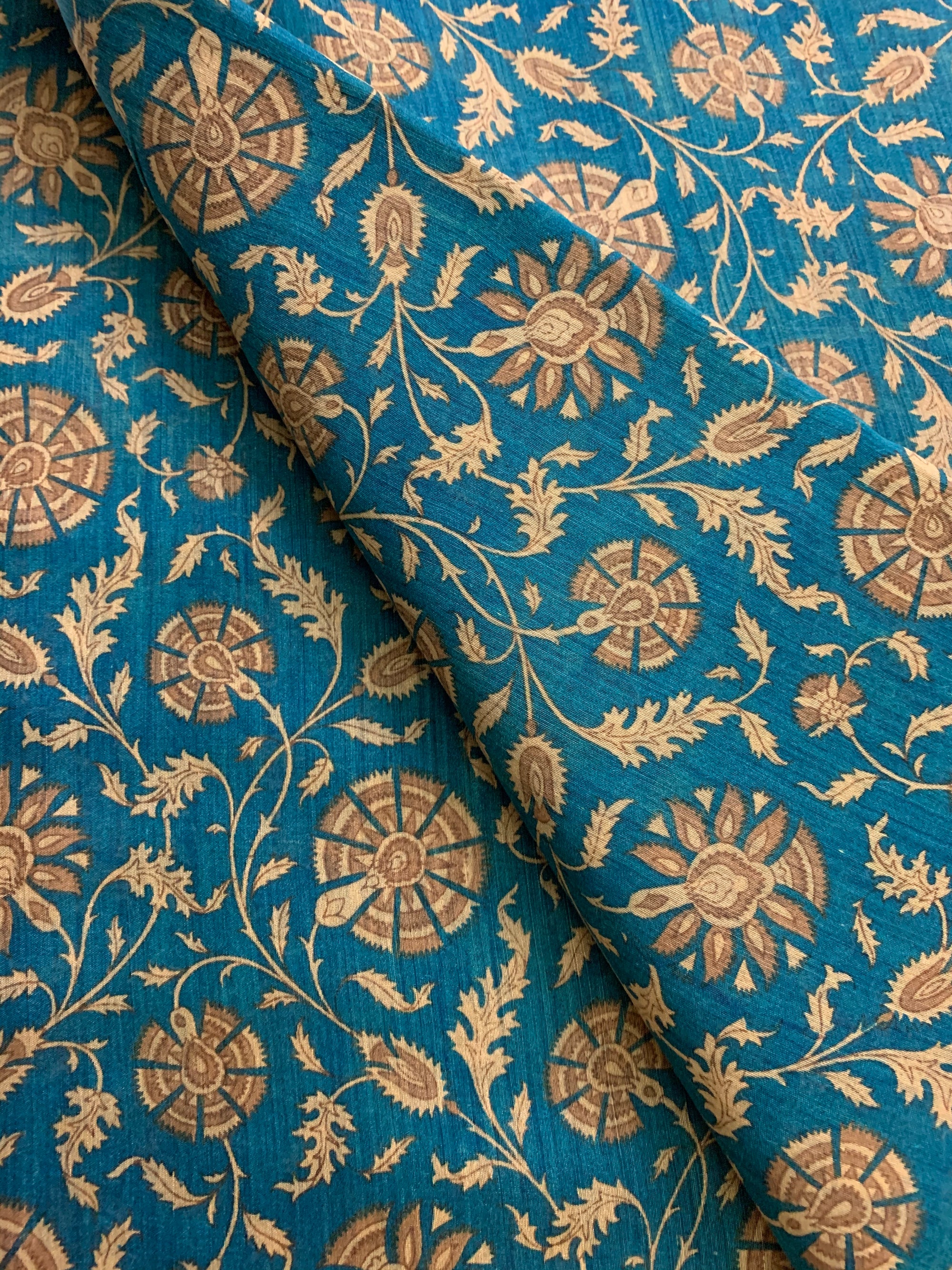Printed handloom pure munga silk saree