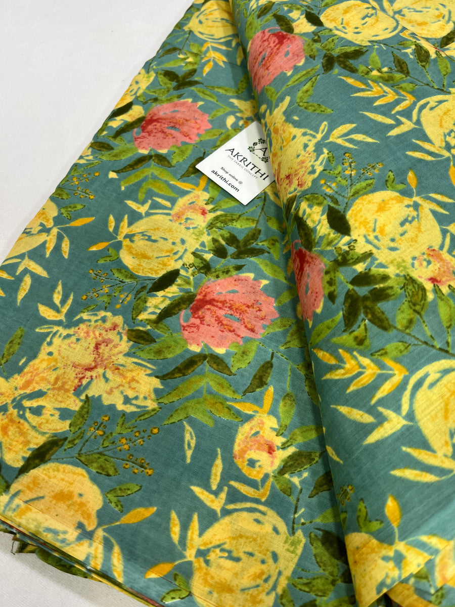 Printed pure cotton fabric