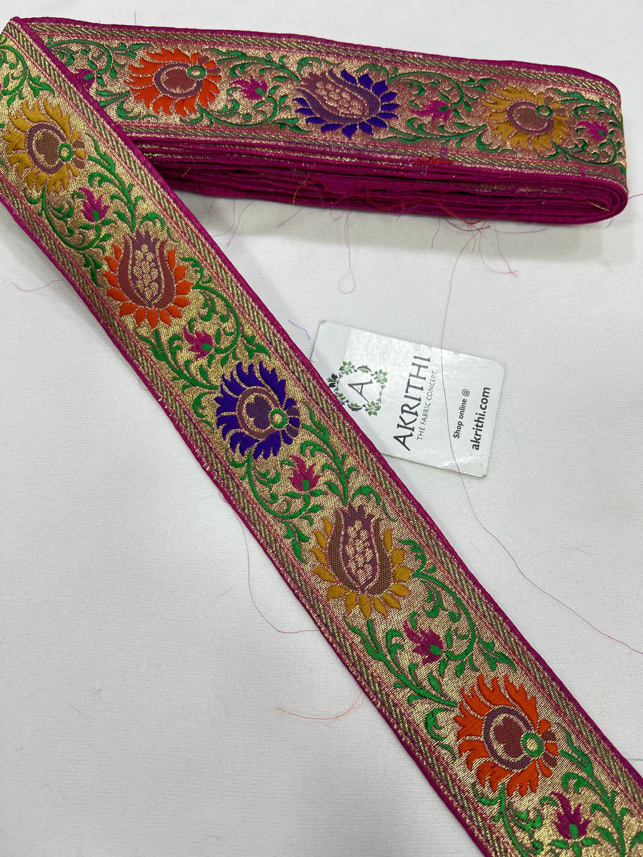 Handloom Banarasi lace 9 metres roll