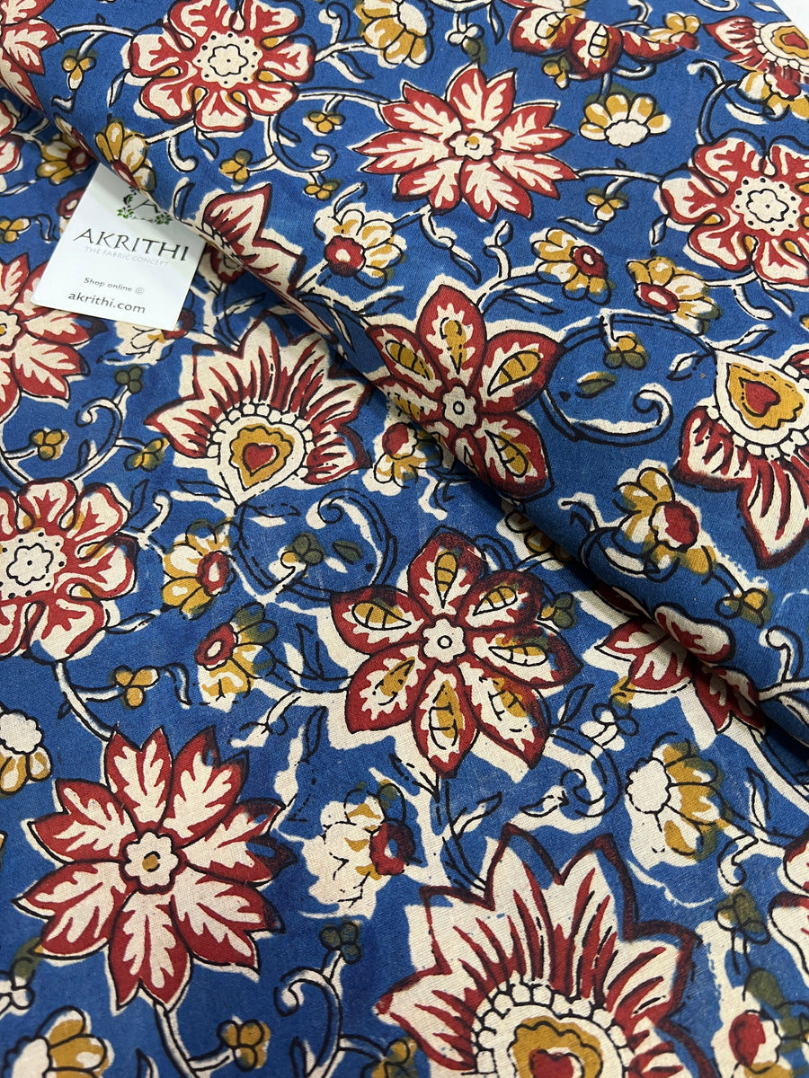 Hand block Printed pure cotton fabric