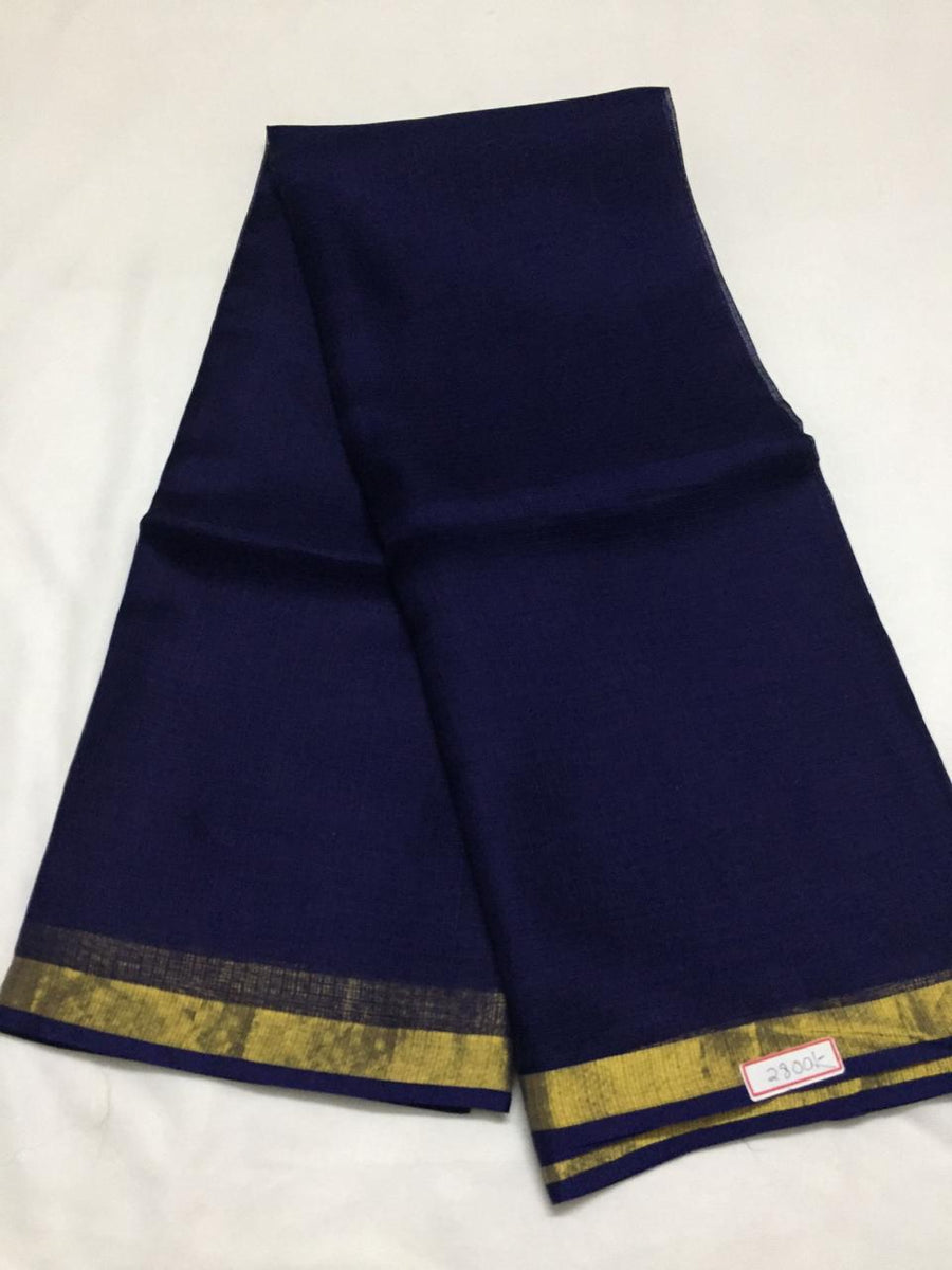 Pure kota silk saree navy blue