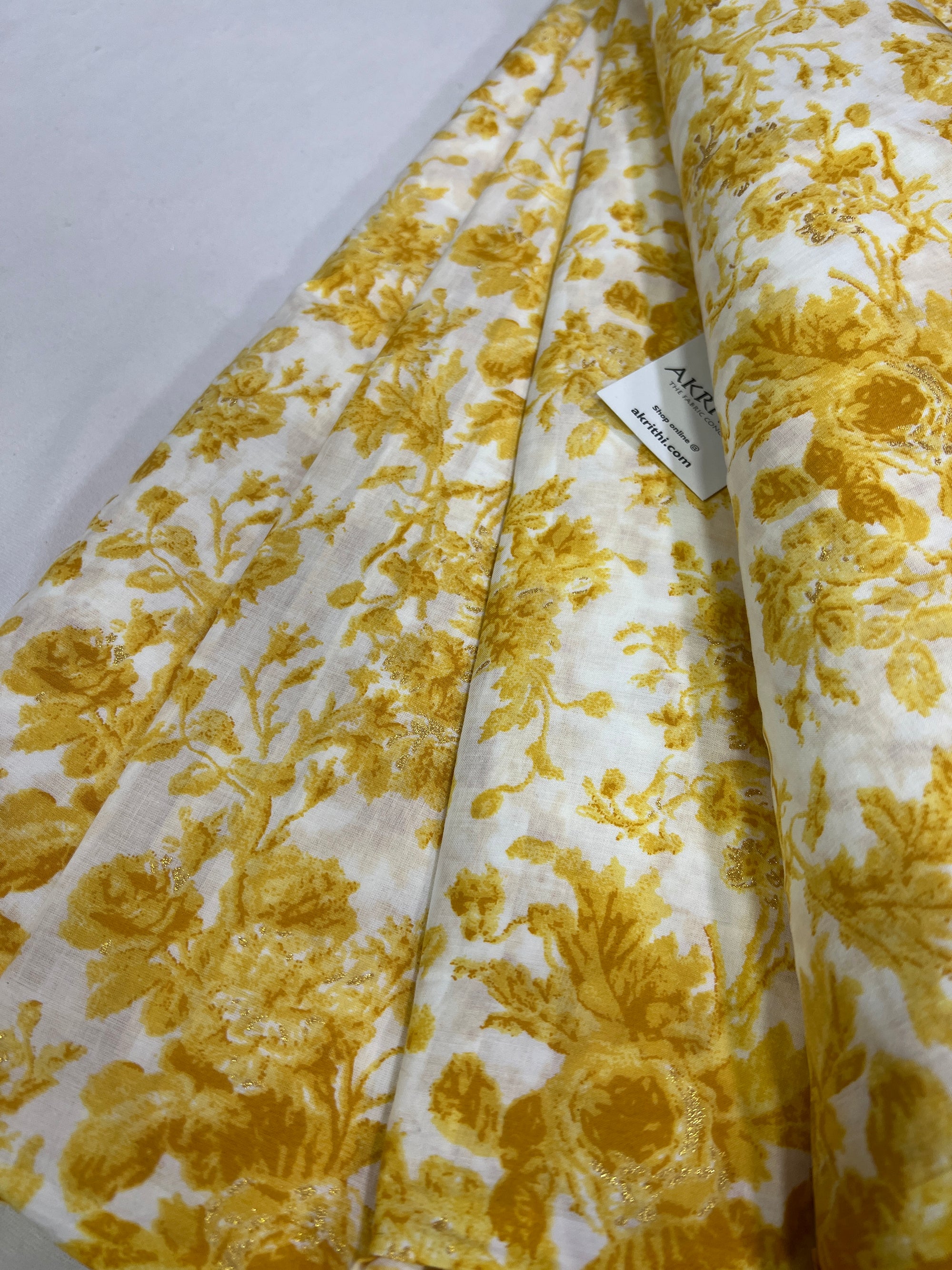 Printed pure cotton fabric