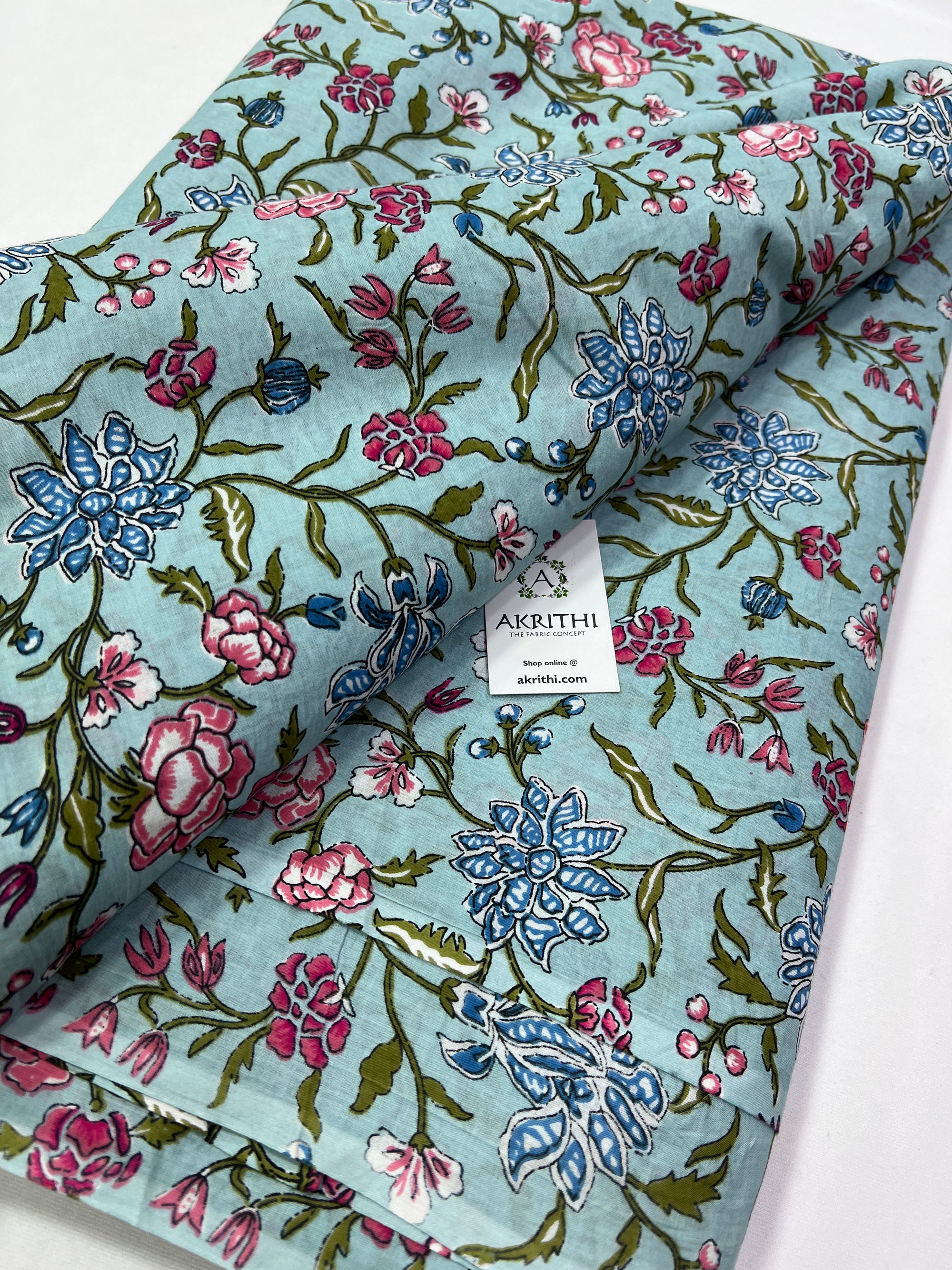 Printed pure cotton fabric