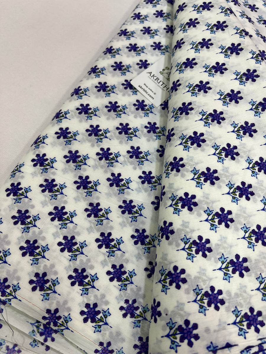 Printed pure cotton fabric