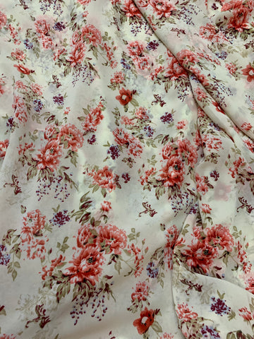 Digital floral Printed georgette fabric