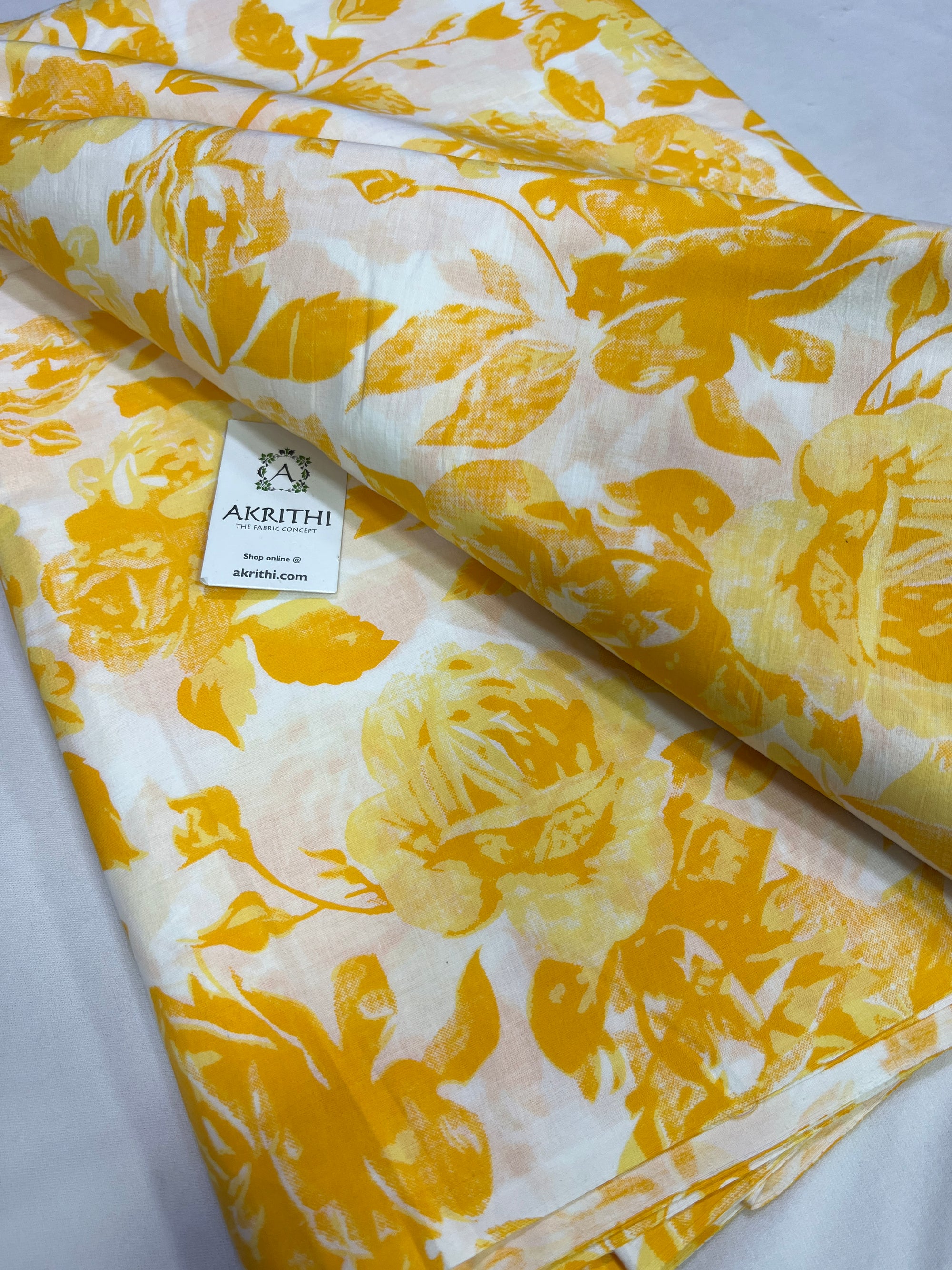 Printed pure cotton fabric