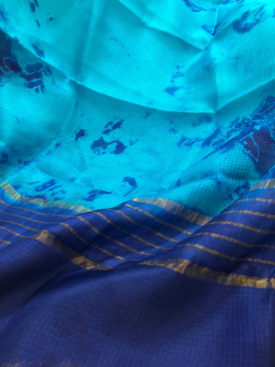 Tie and dye pure silk Kota Dupatta