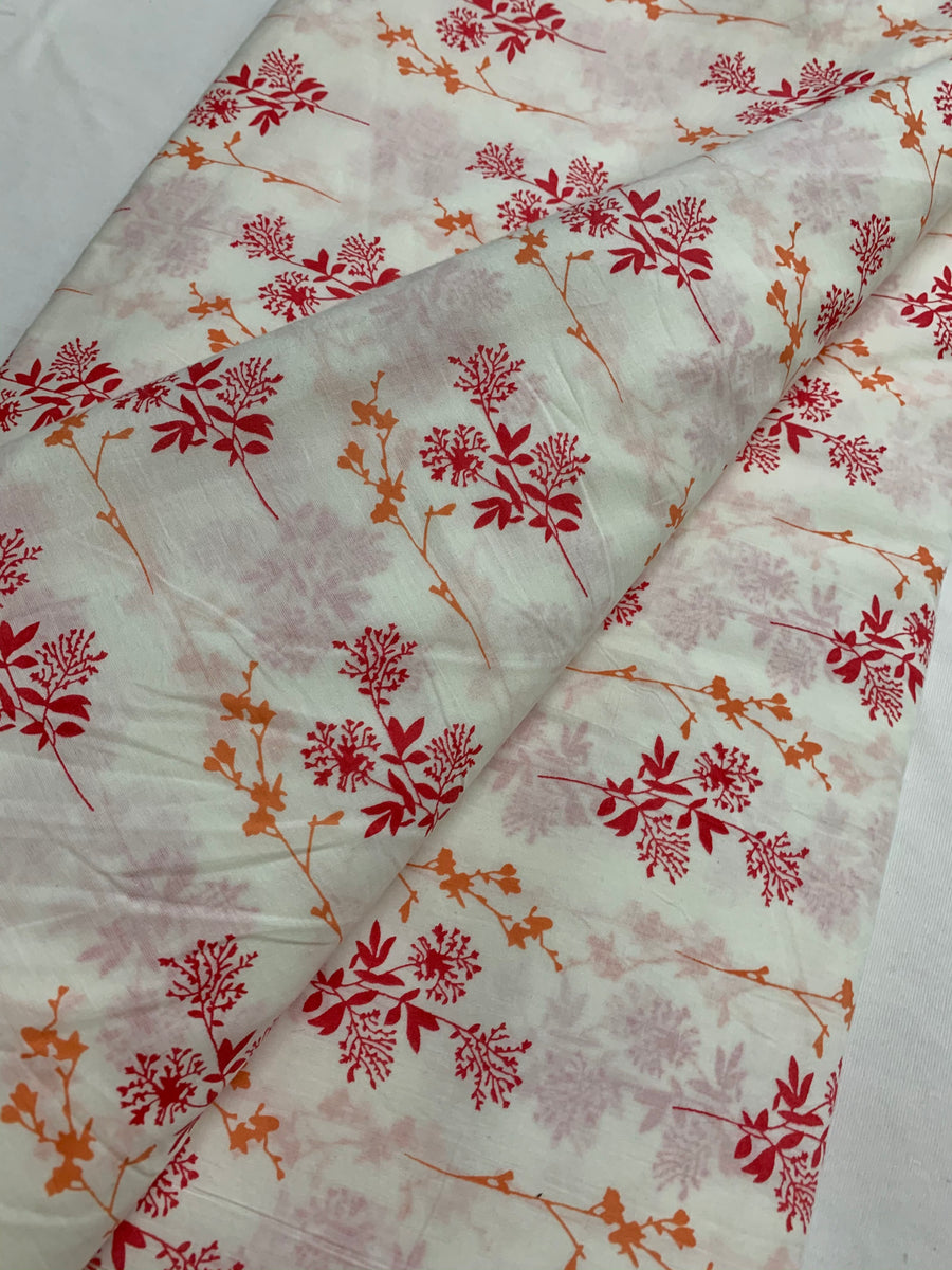 Printed pure cotton fabric