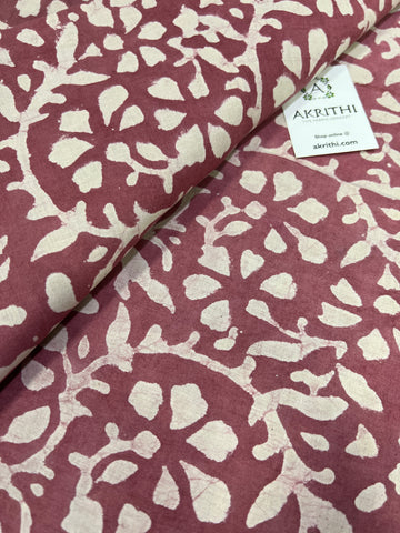 Dabu printed pure cotton fabric