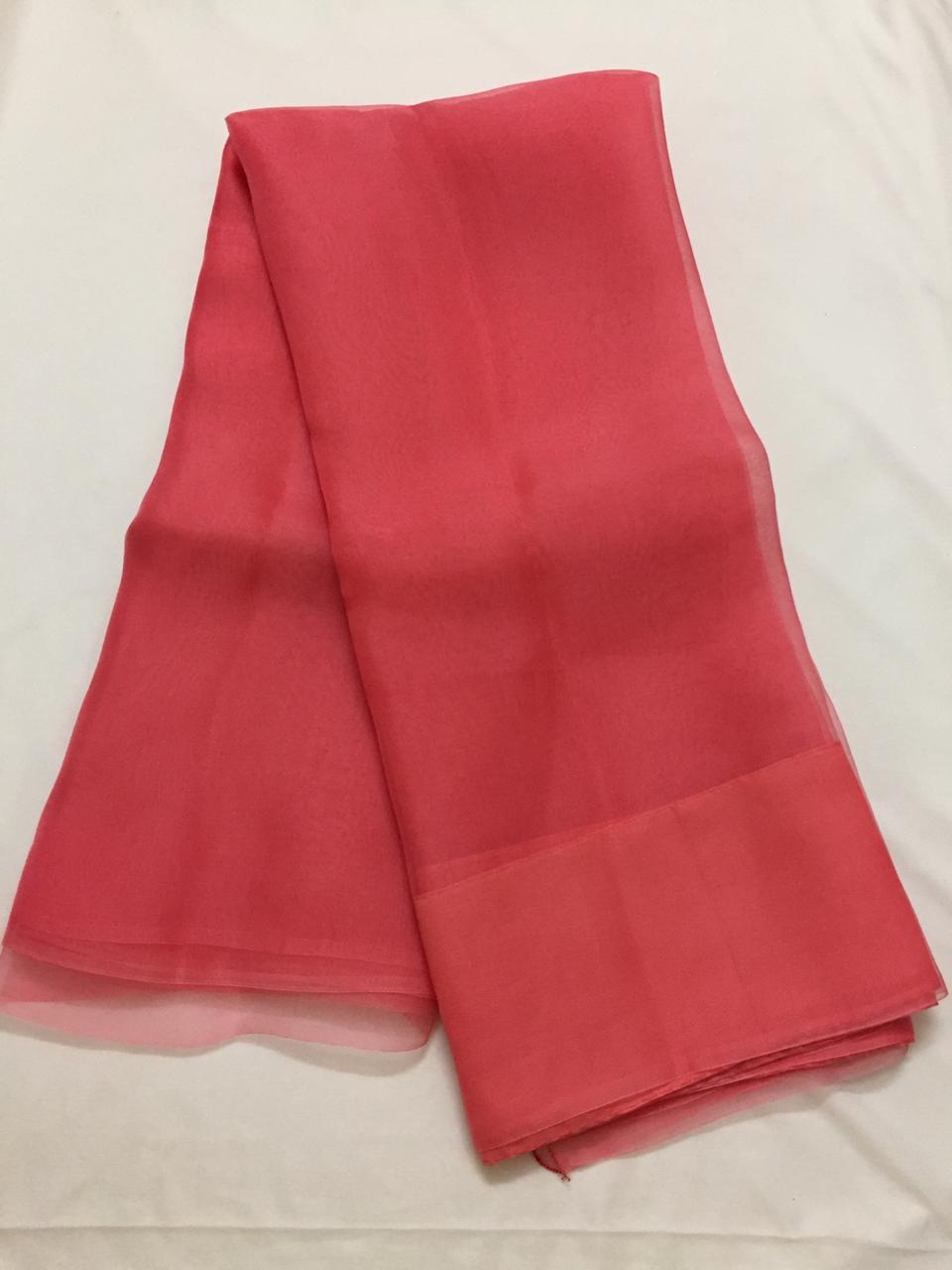 Organza silk sarees online-organza silk fabric online.