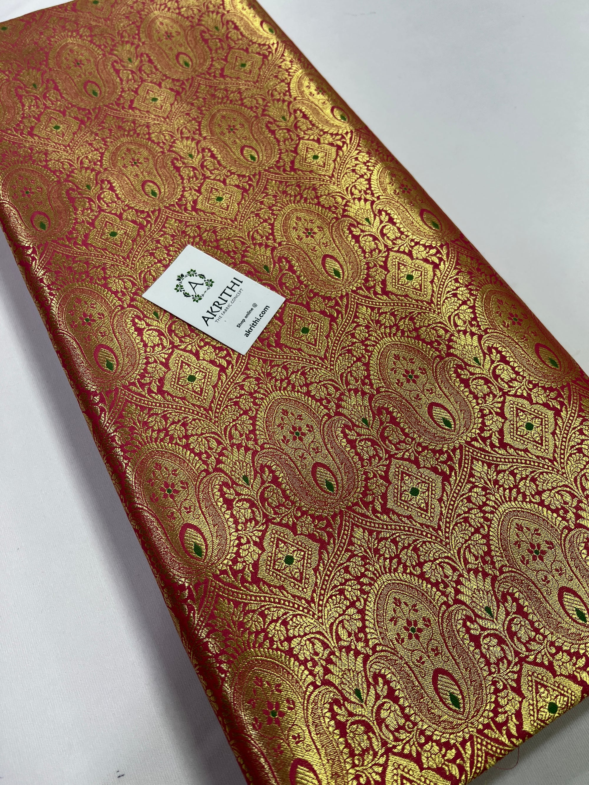 Handloom Banarasi brocade fabric