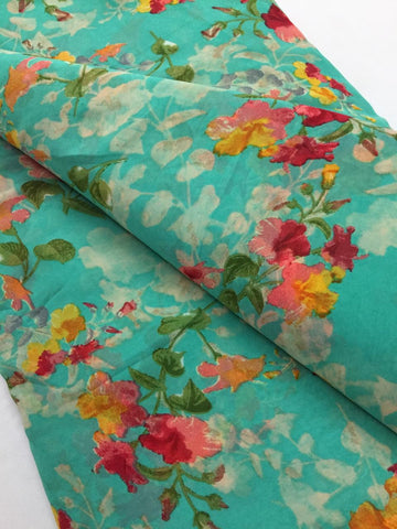 Printed georgette fabric