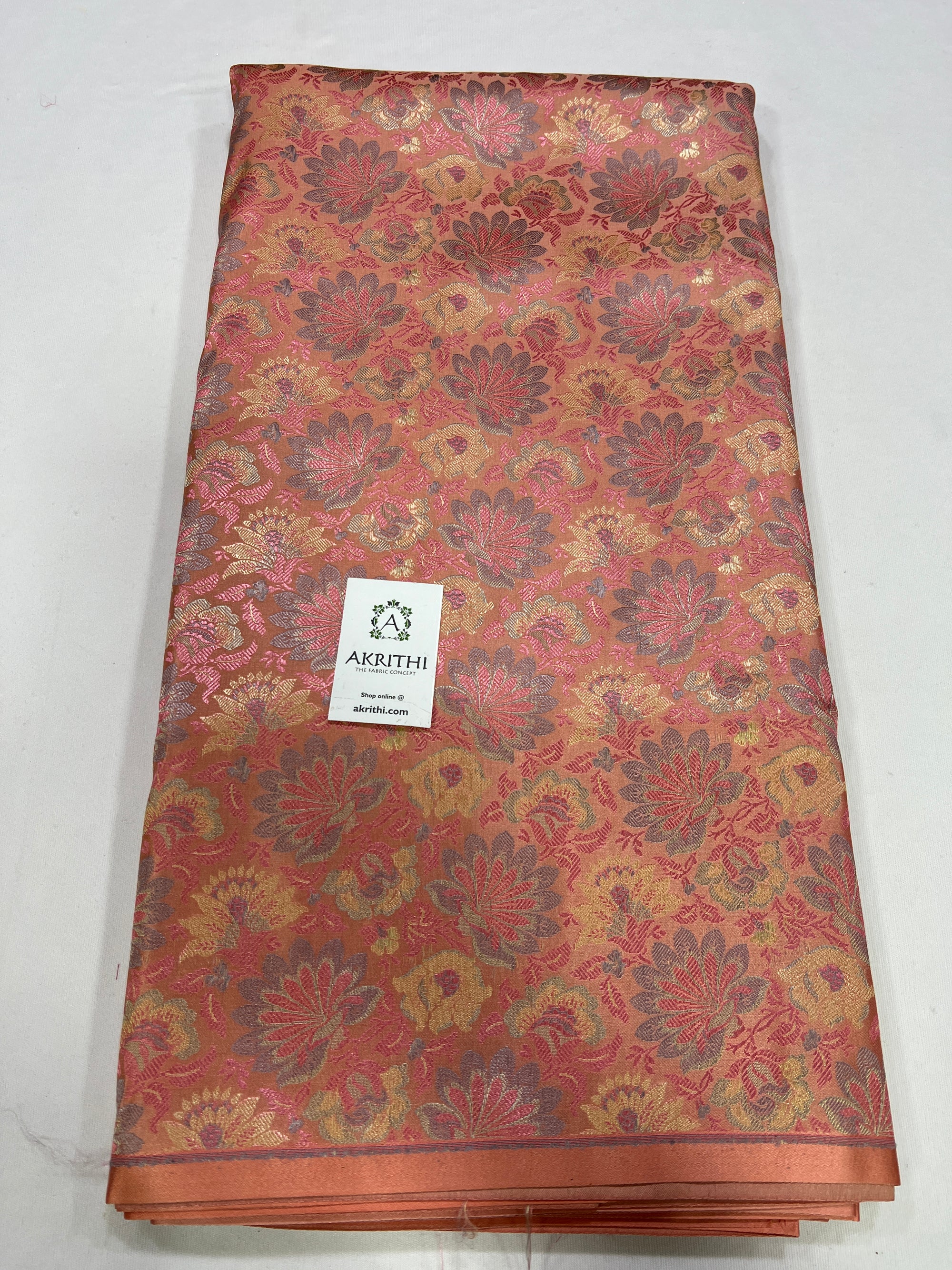 Handloom Banarasi brocade fabric