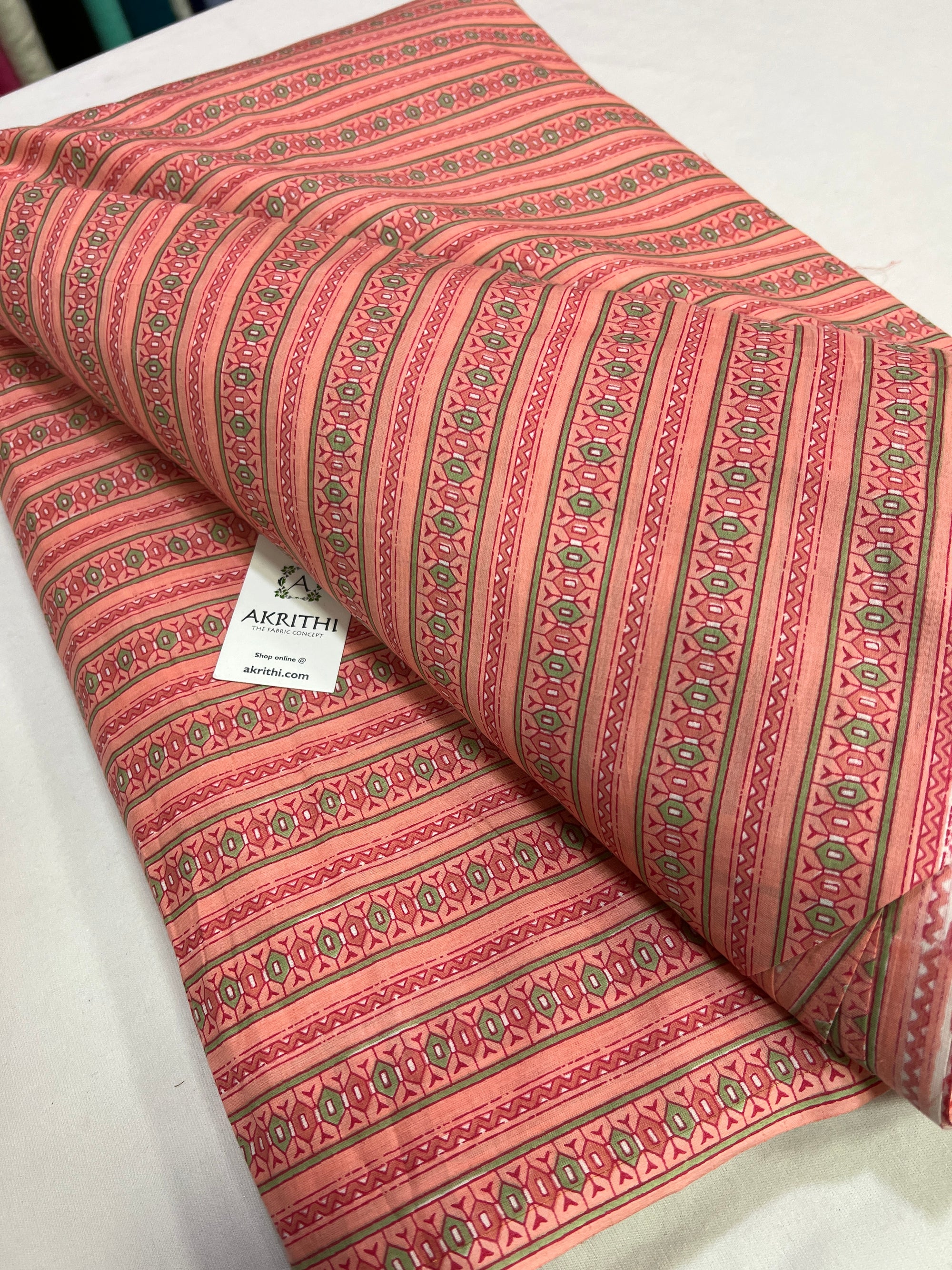 Printed pure cotton fabric