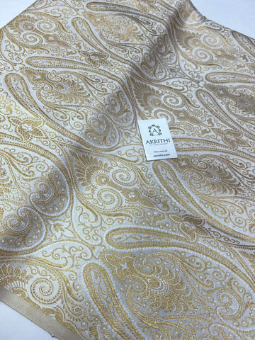 Handloom Banarasi brocade fabric