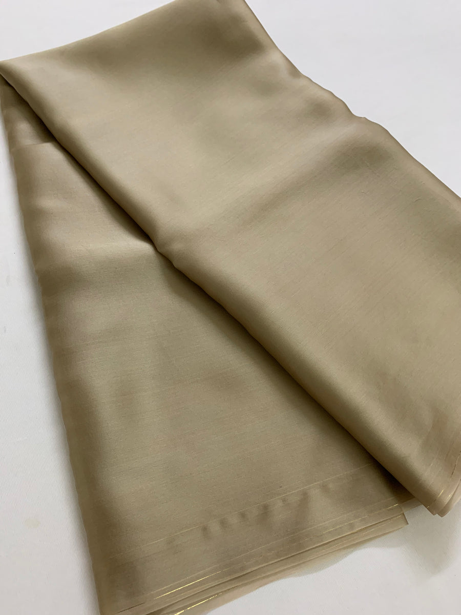 Pure silk satin organza saree (50 grams per metre)