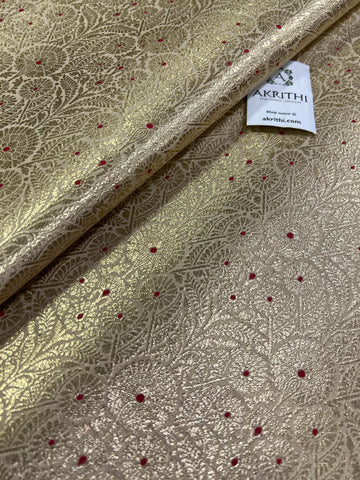 Handloom Banarasi brocade fabric