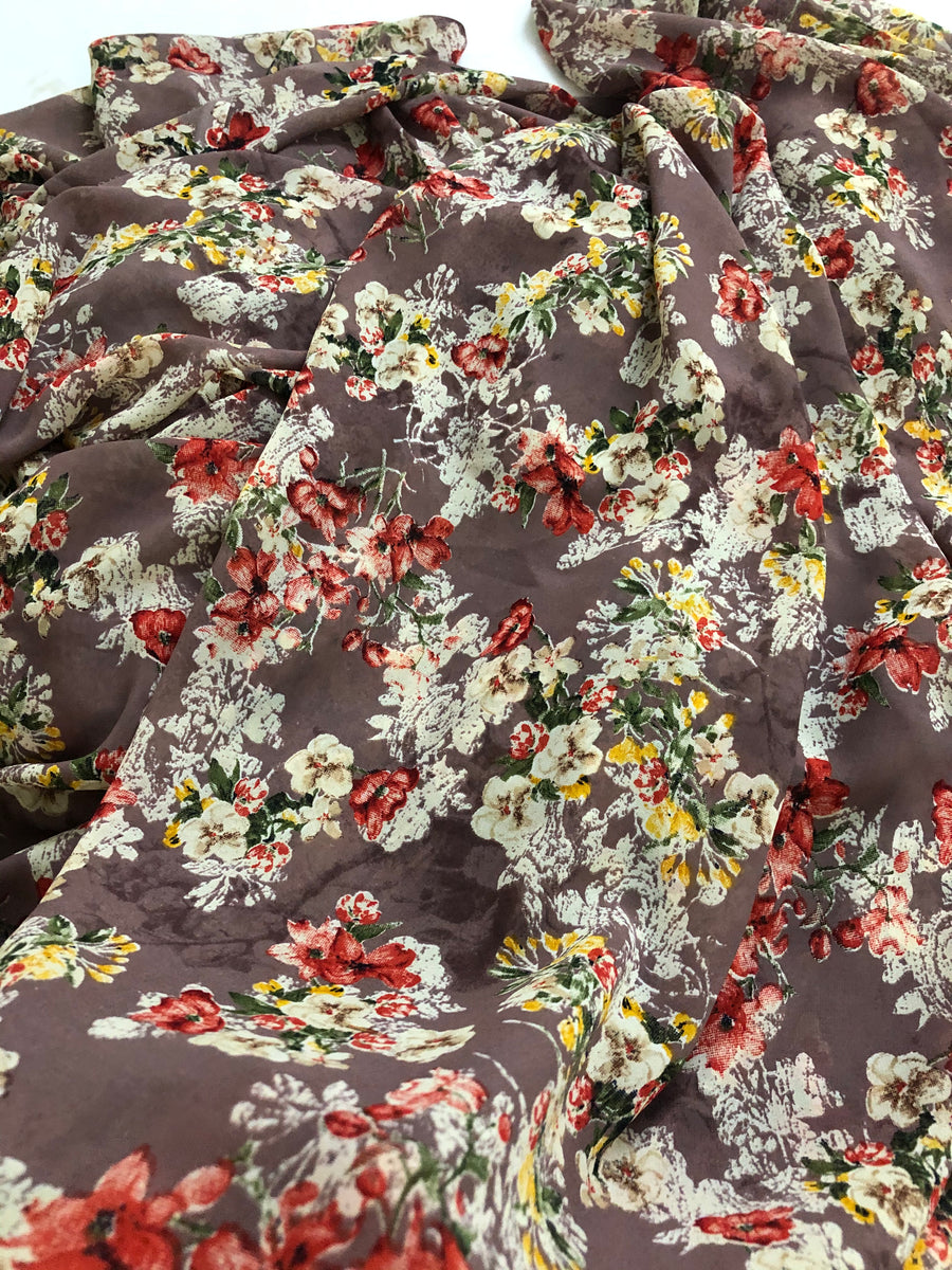 Printed georgette fabric