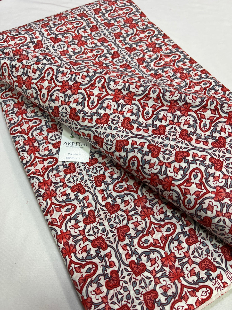 Printed pure cotton fabric