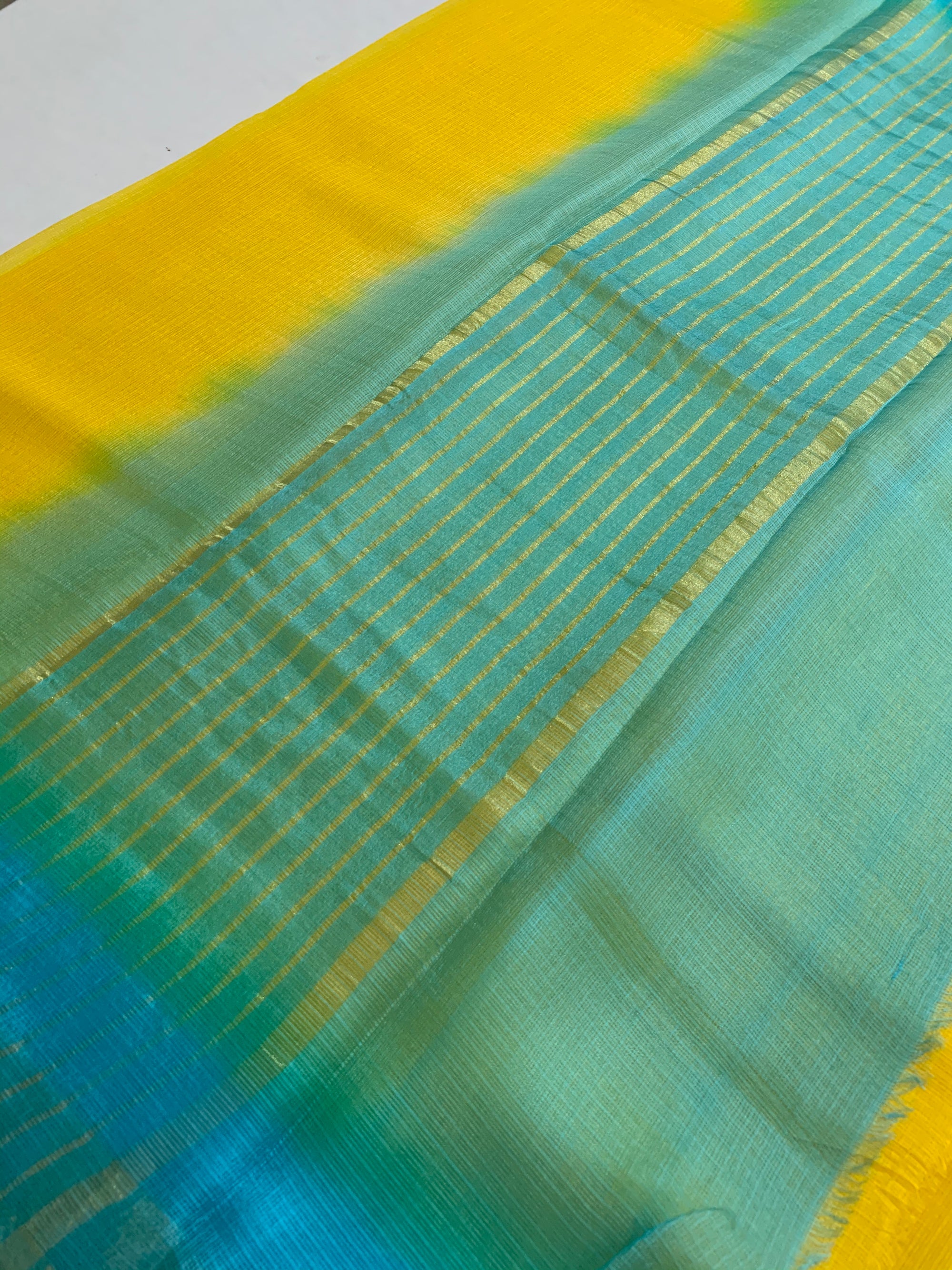 Pure kota silk saree with temple border