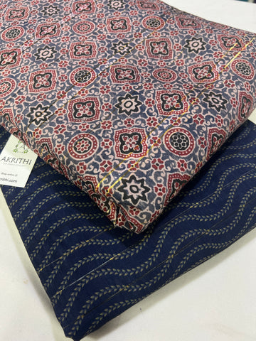 Printed munga cotton salwar suit