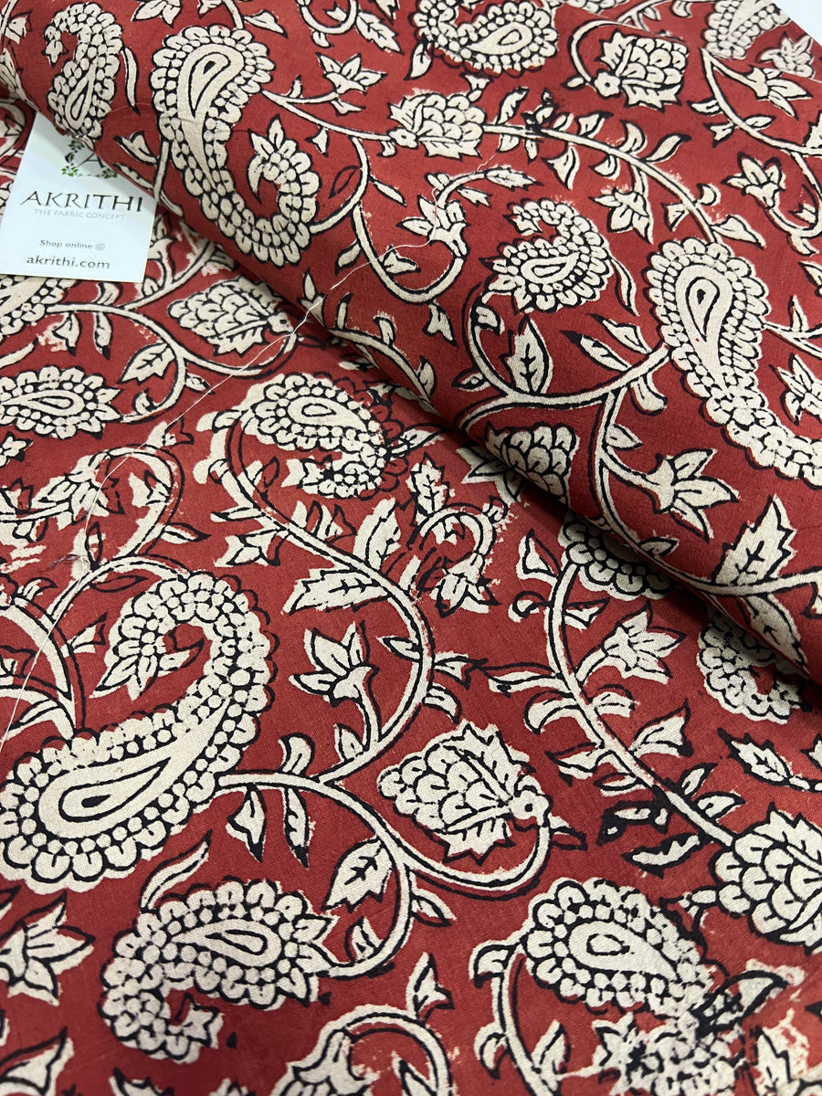 Hand block Printed pure cotton fabric