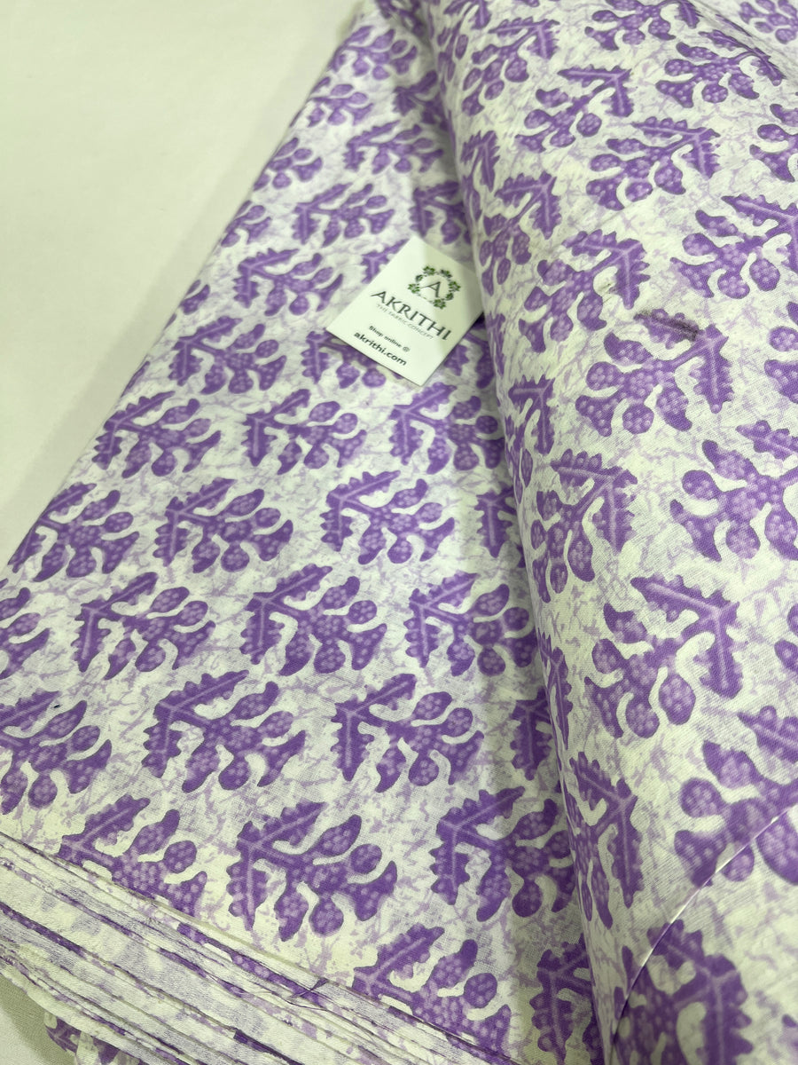 Printed pure cotton fabric