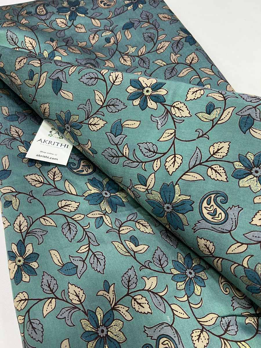 Digital printed silk fabric