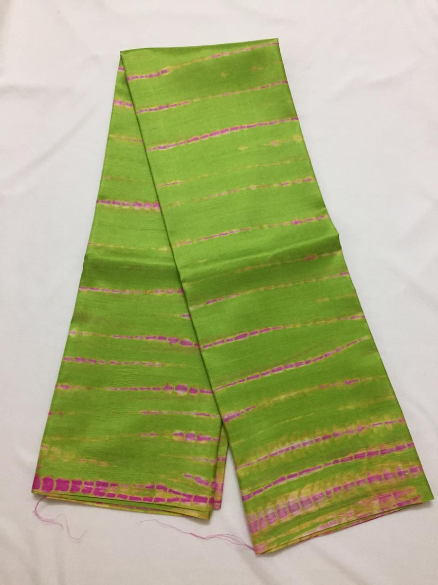 Tie and dye pure silk  saree