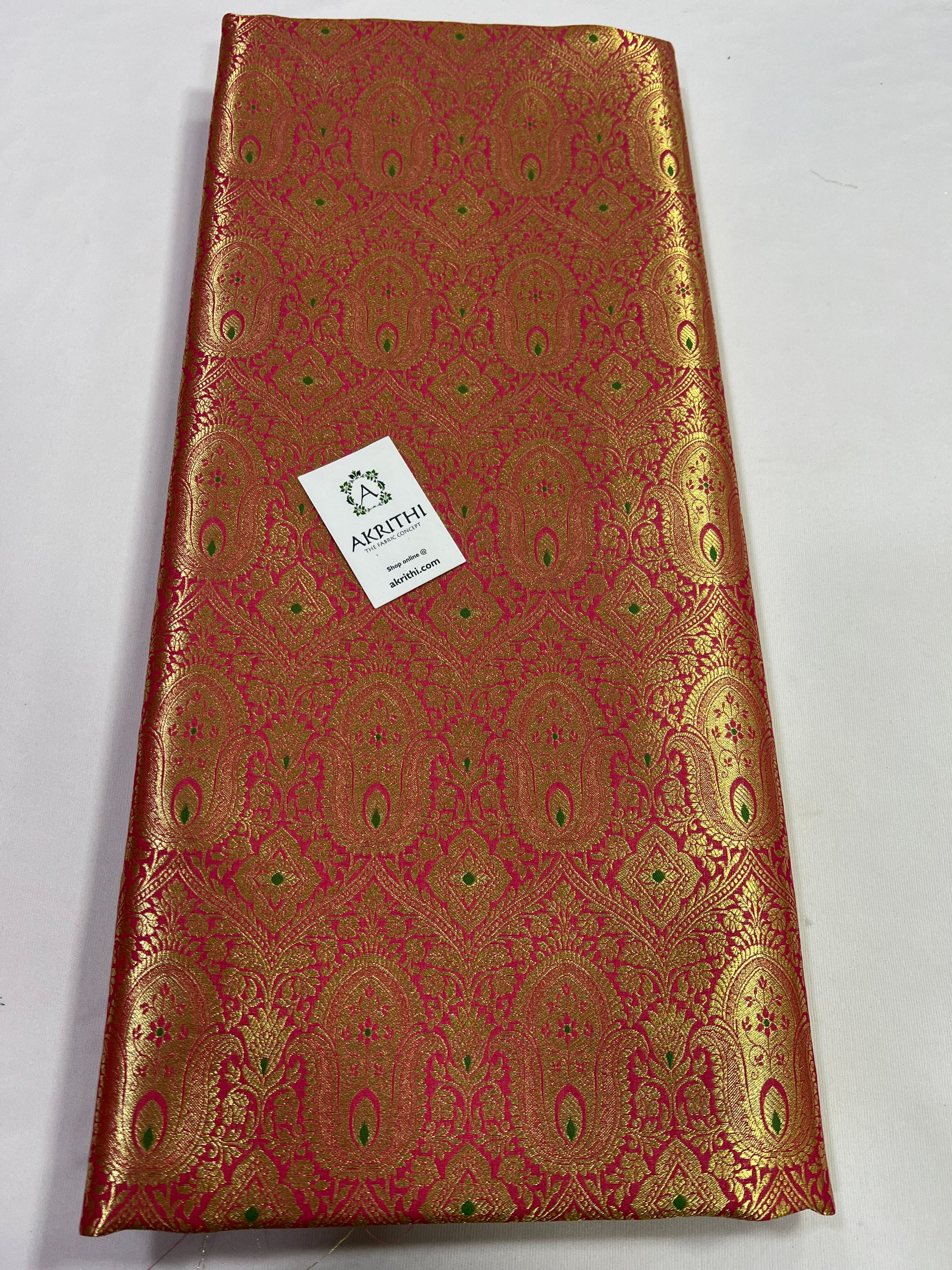 Handloom Banarasi brocade fabric