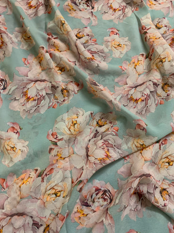 Digital floral Printed georgette fabric